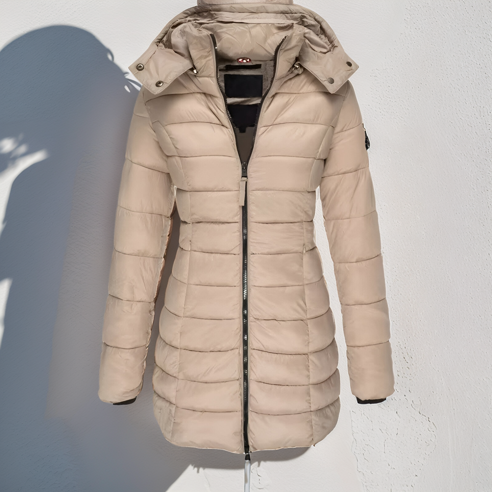 Women’s Long Hooded Puffer Coat – Ultra-Warm Lightweight Winter Jacket