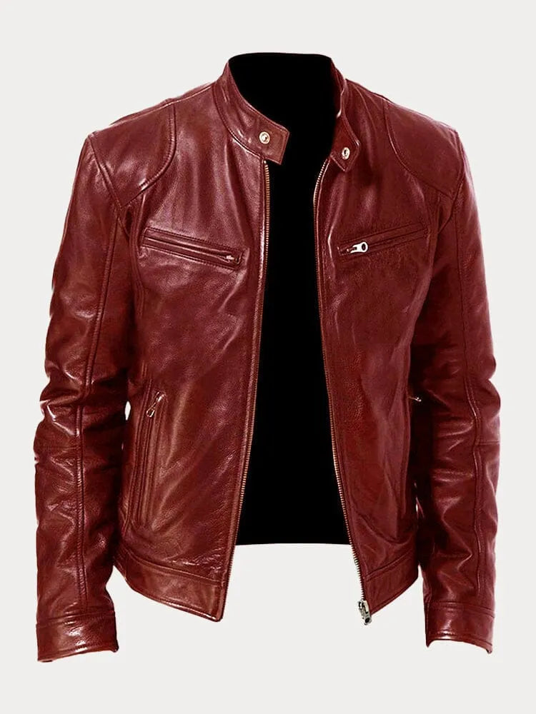 Classic Faux Leather Biker Jacket for Timeless Everyday Style