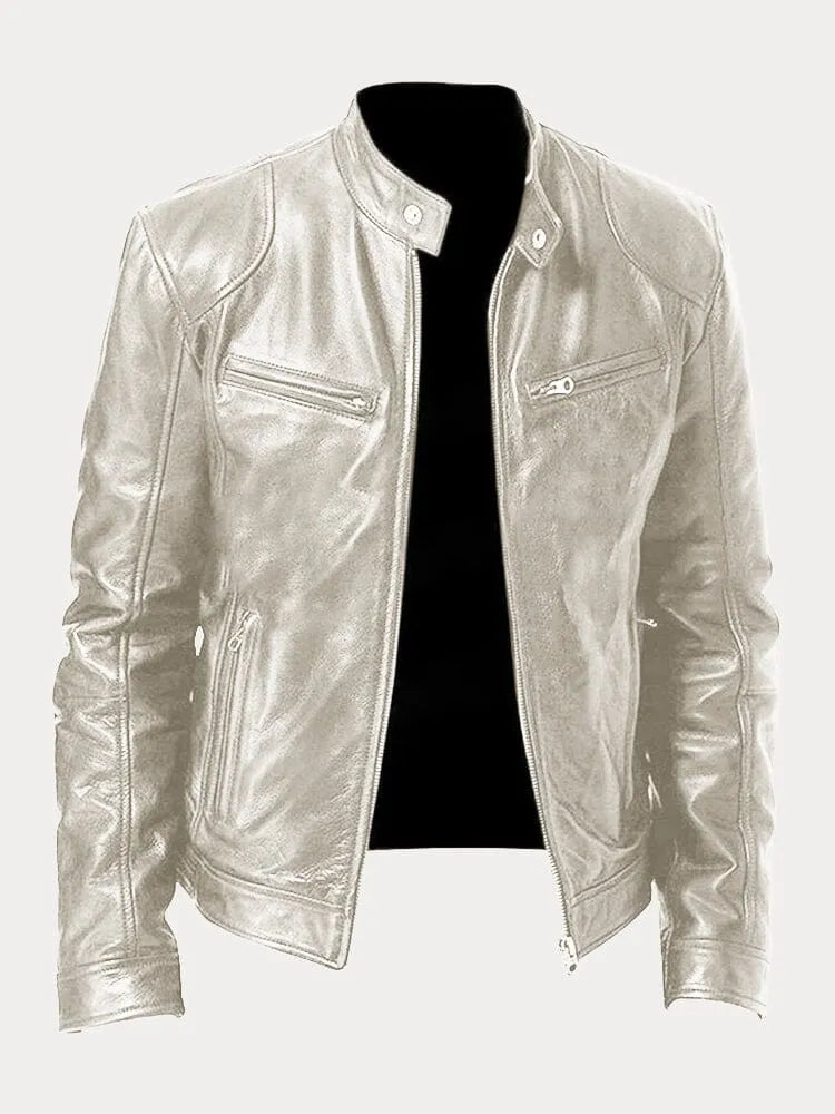 Classic Faux Leather Biker Jacket for Timeless Everyday Style