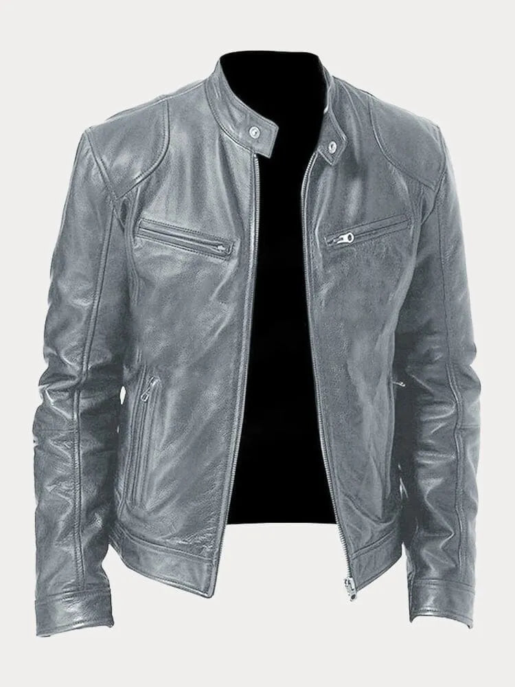 Classic Faux Leather Biker Jacket for Timeless Everyday Style