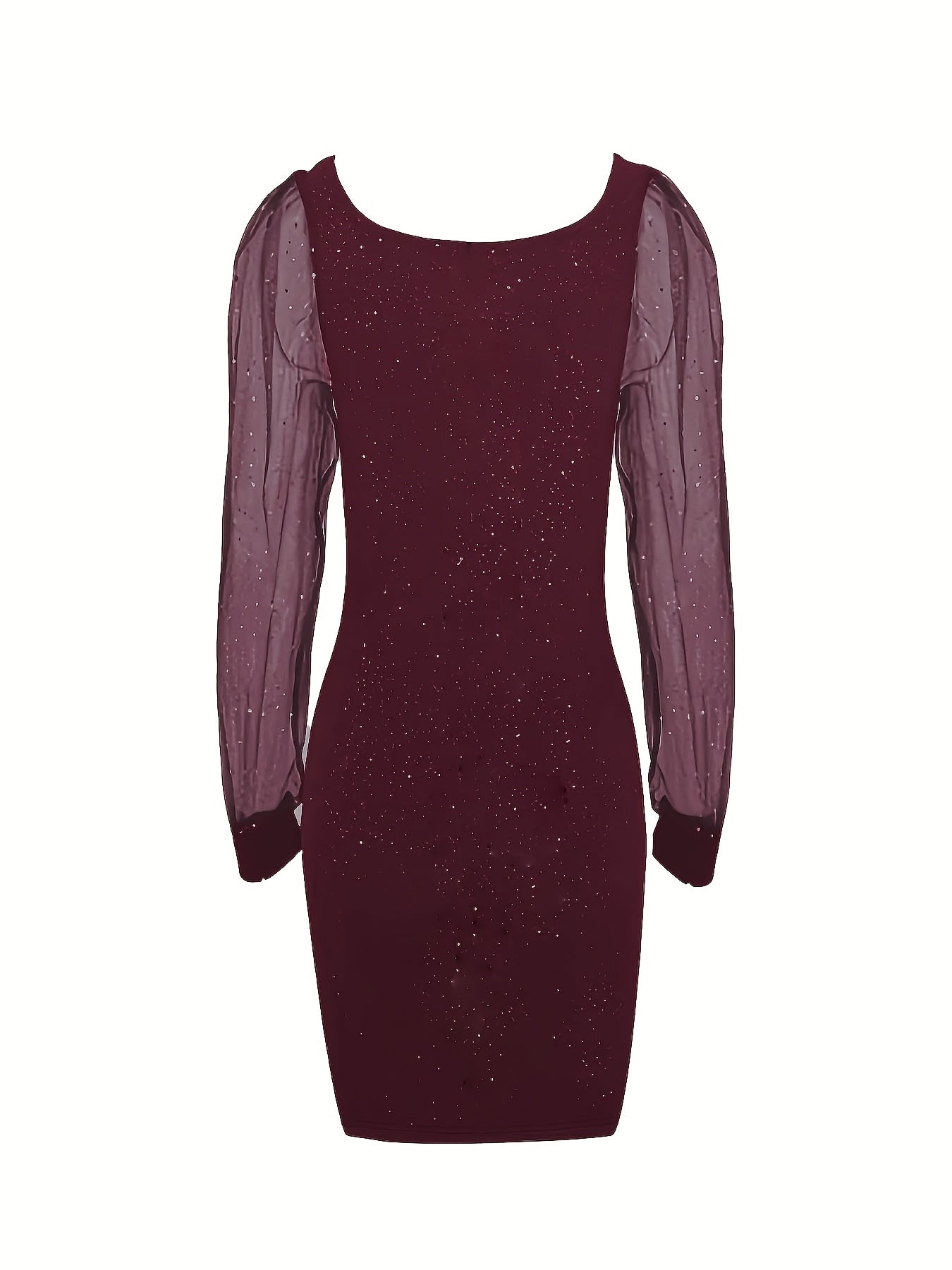 Long Sleeve Sequin Bodycon Midi Dress for Elegant Evenings