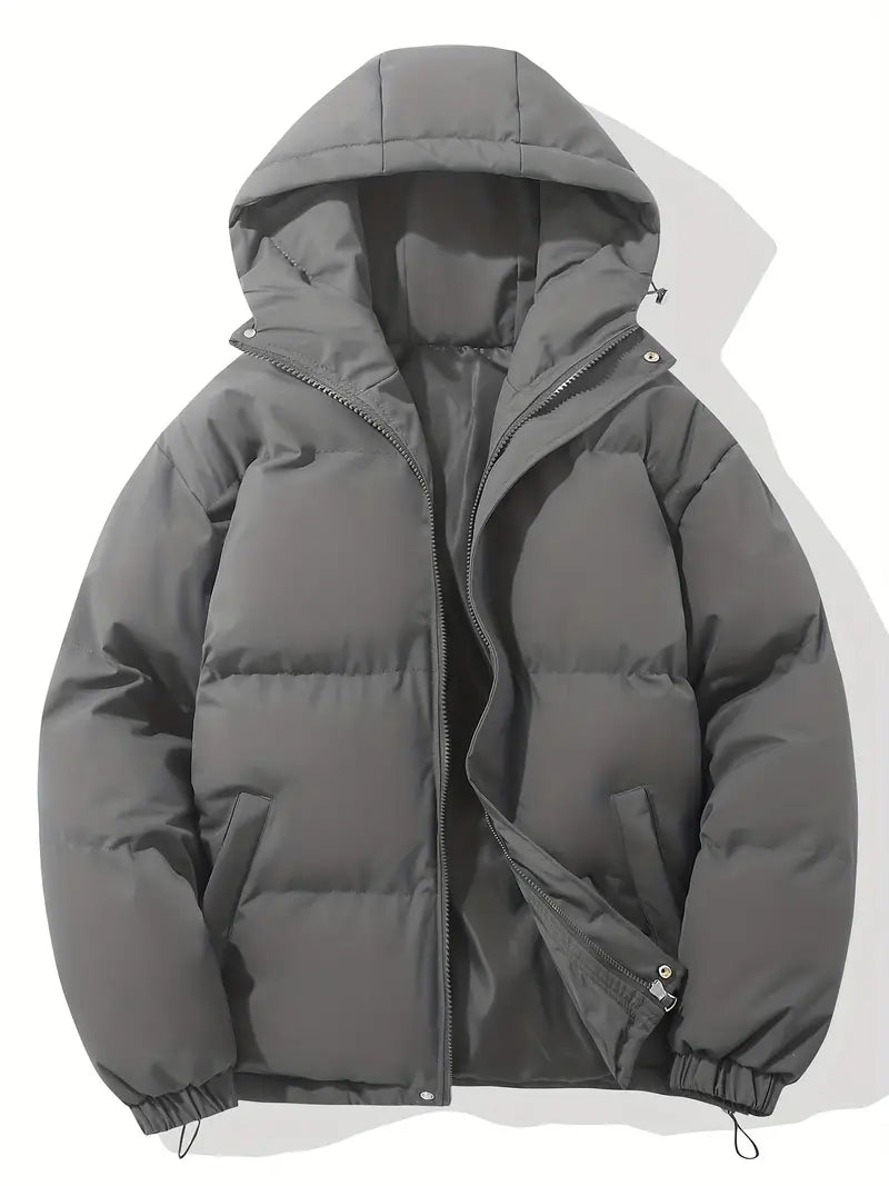 Oversized Puffer Jacket with Hood