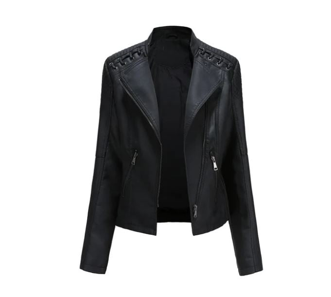 Women’s Stylish Faux Leather Moto Jacket