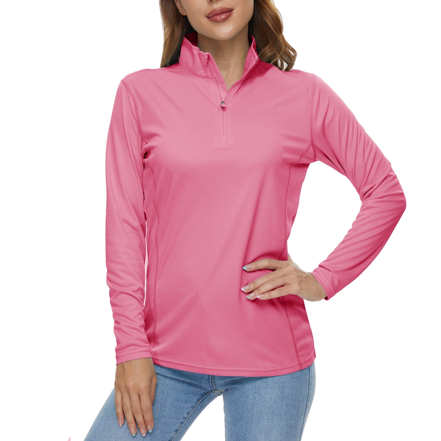 Women’s Lightweight Half-Zip Active Pullover Top
