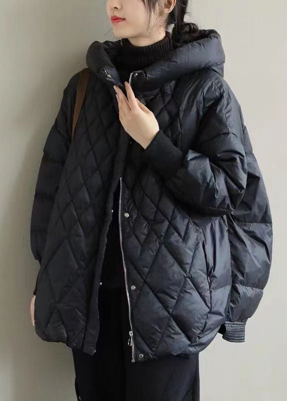 Women’s Oversized Quilted Puffer Hooded Jacket