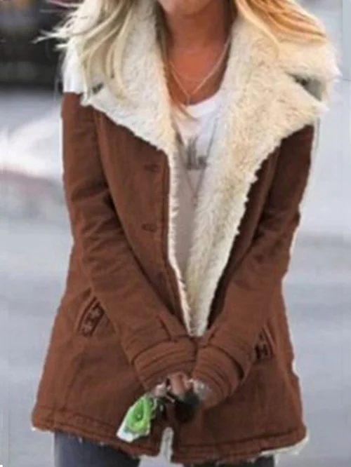 Faux Shearling Lined Zip Jacket for Cozy Everyday Style