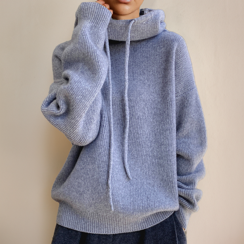 Cozy Knit Hoodie Sweater for Women