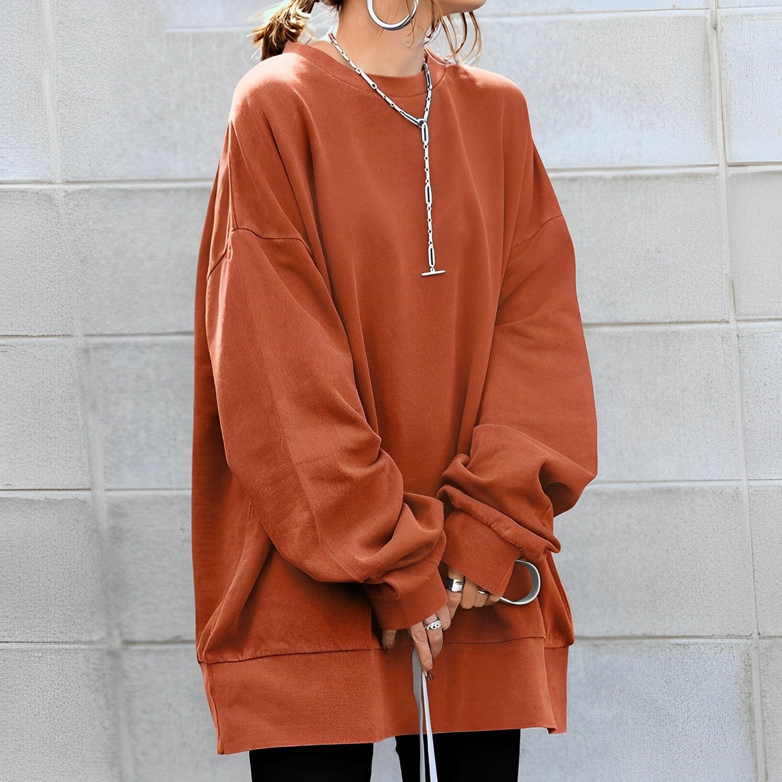 Ultra-Soft Oversized Long Sleeve Sweatshirt