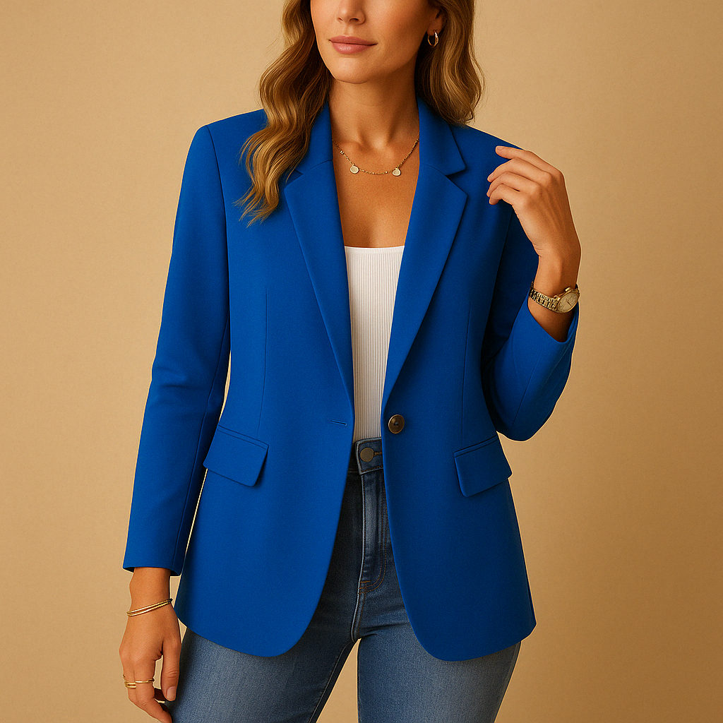 Women’s Classic Tailored Single-Button Blazer