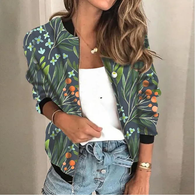 Vintage Floral Embroidered Sequin Jacket for Women