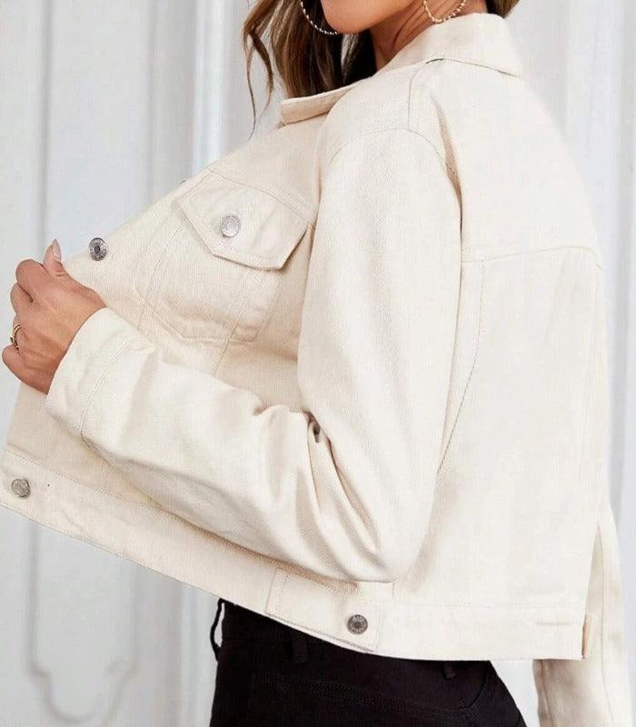 Cropped Denim Jacket for Women