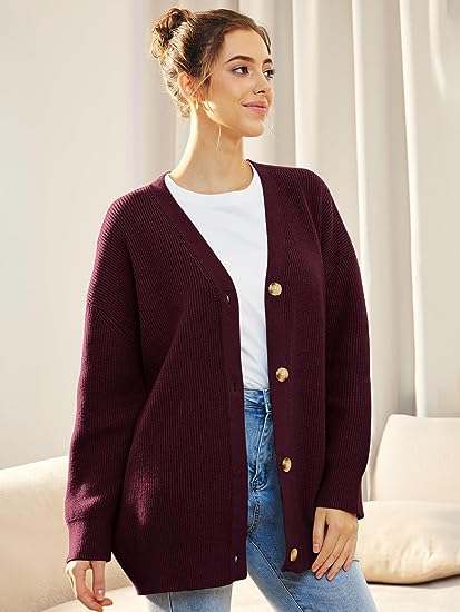 Chunky Knit Button-Front Cozy Cardigan