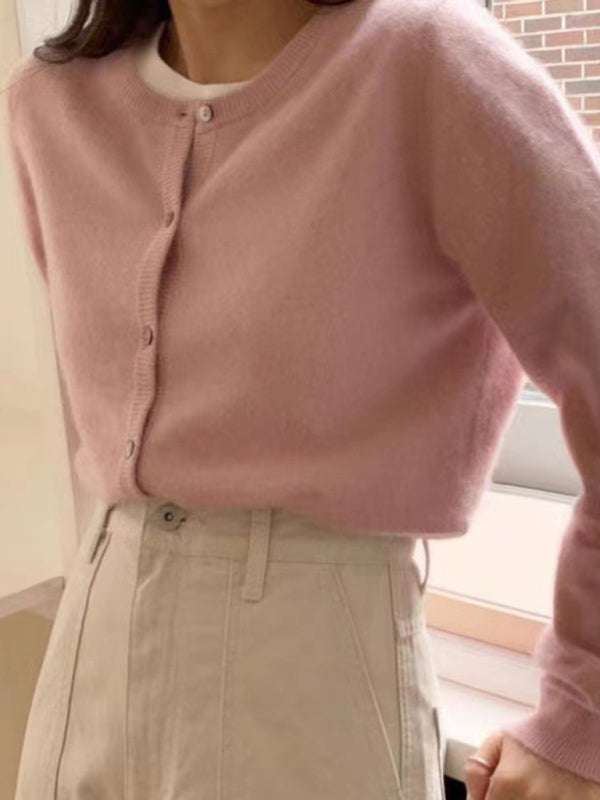 Soft Classic Button Knit Cardigan for Everyday Style