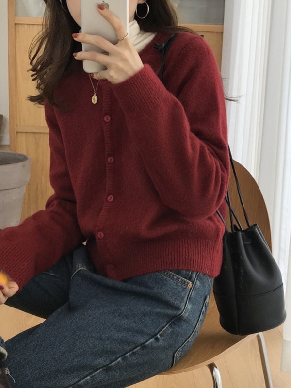 Soft Classic Button Knit Cardigan for Everyday Style