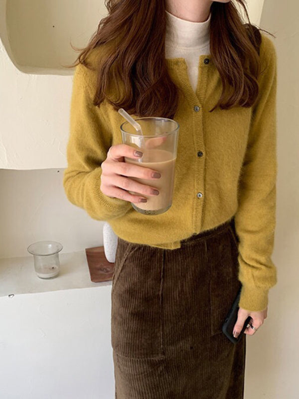 Soft Classic Button Knit Cardigan for Everyday Style