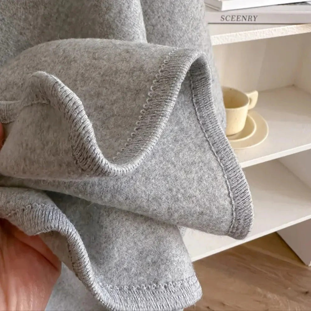 Wrap Front Knit Cape for Elegant Everyday Layering