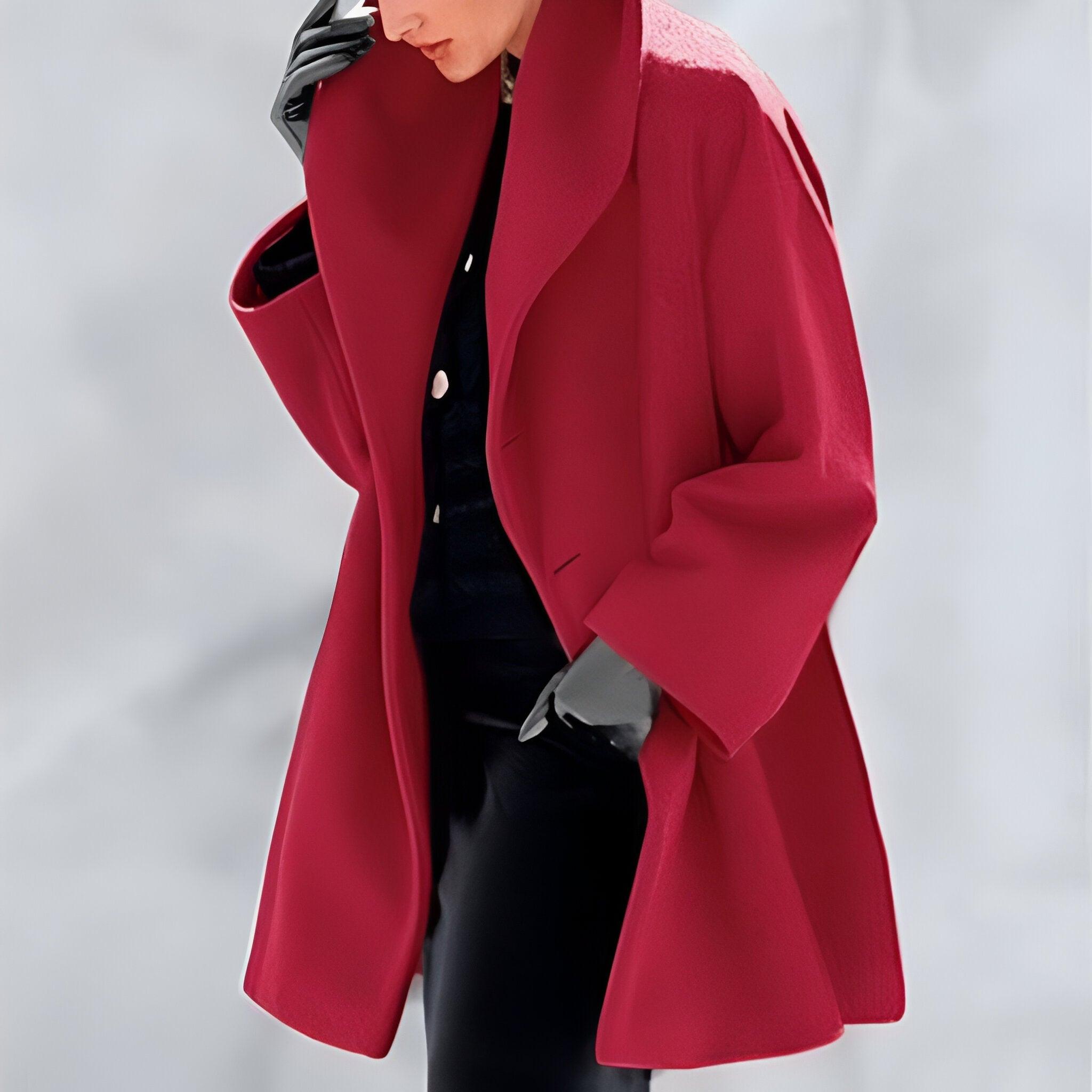 Women’s Elegant A-Line Swing Winter Coat
