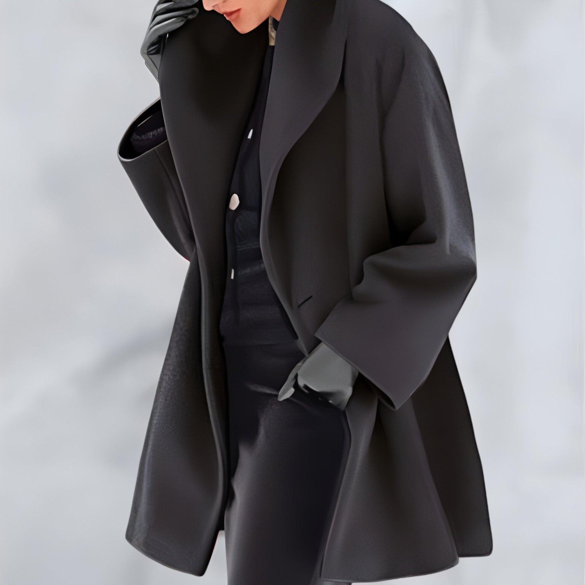Women’s Elegant A-Line Swing Winter Coat