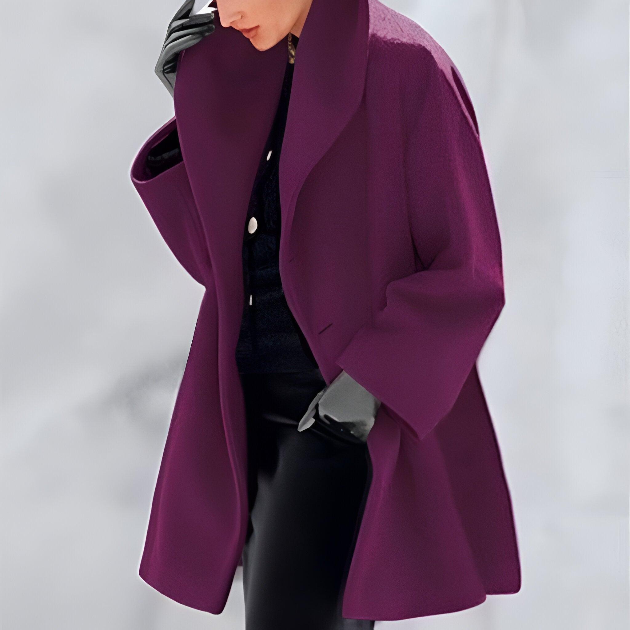 Women’s Elegant A-Line Swing Winter Coat