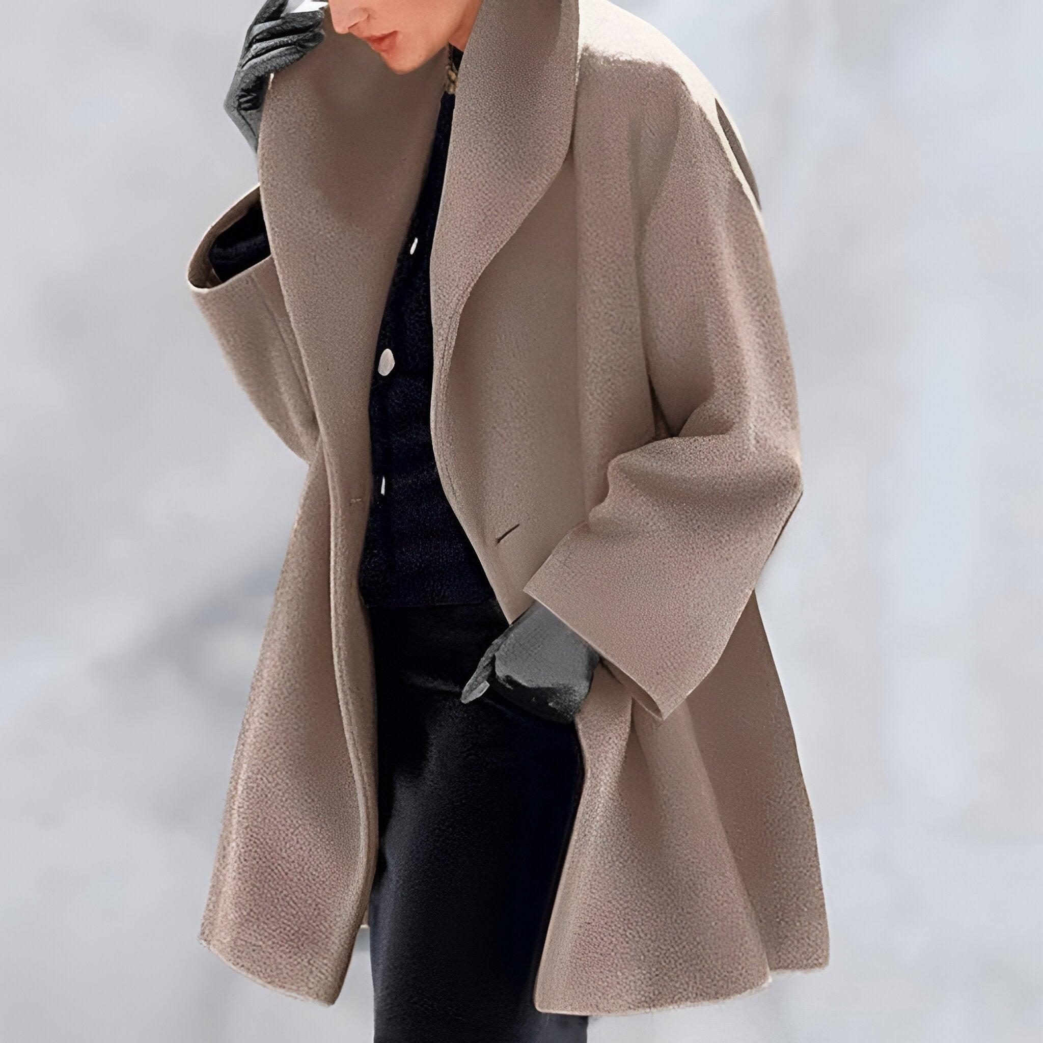 Women’s Elegant A-Line Swing Winter Coat