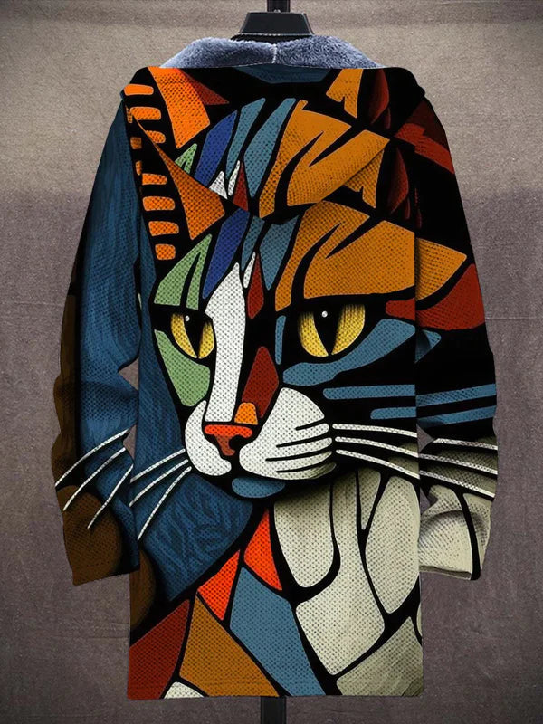 Art Print Zip Hoodie Jacket for Bold Everyday Style