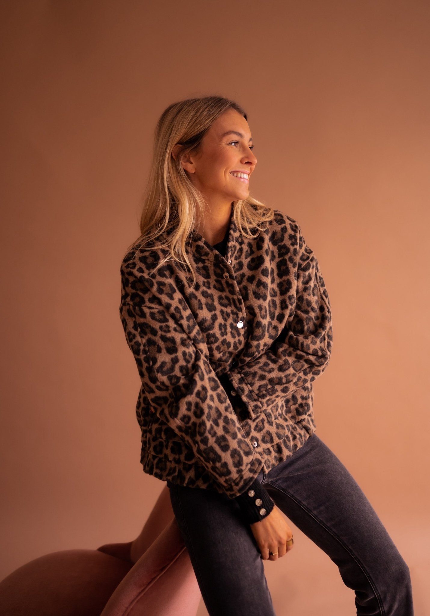 Leopard Print Button Front Jacket for Bold Everyday Style