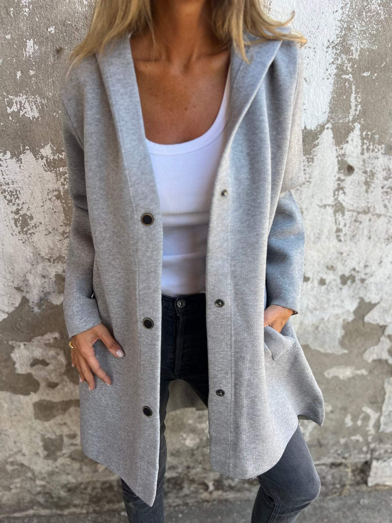 Open Front Longline Knit Coat for Effortless Everyday Style