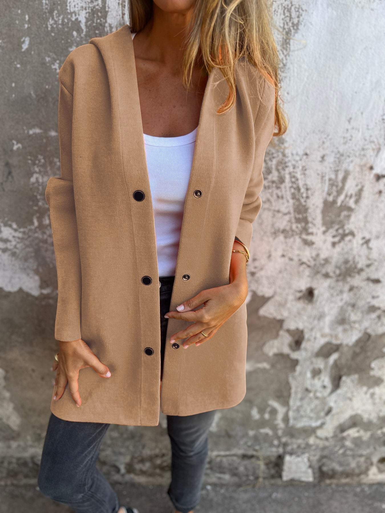 Open Front Longline Knit Coat for Effortless Everyday Style