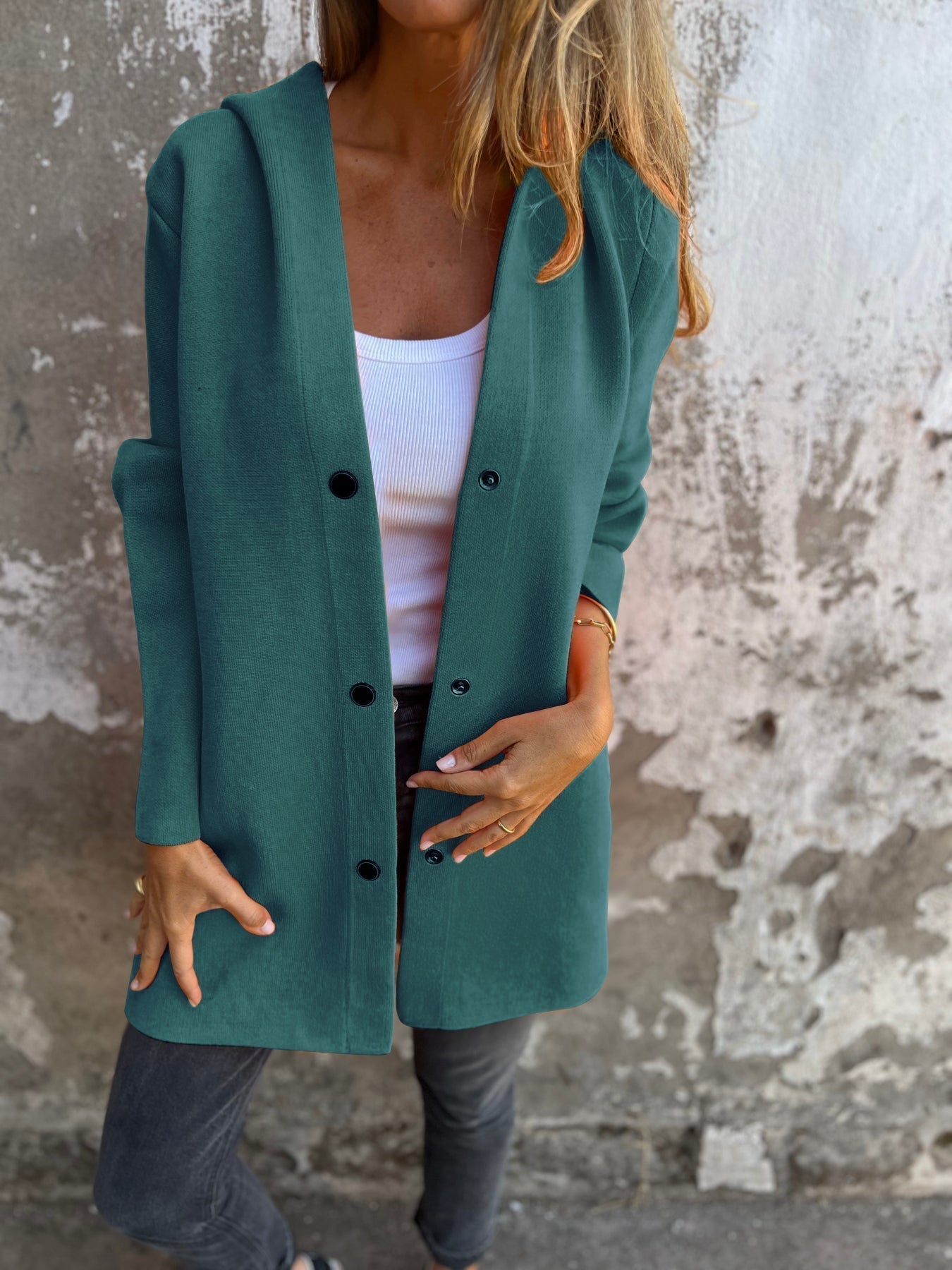 Open Front Longline Knit Coat for Effortless Everyday Style