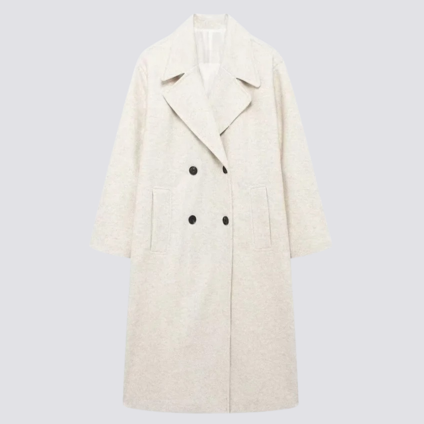 Women’s Oversized Wool Blend Double-Breasted Coat