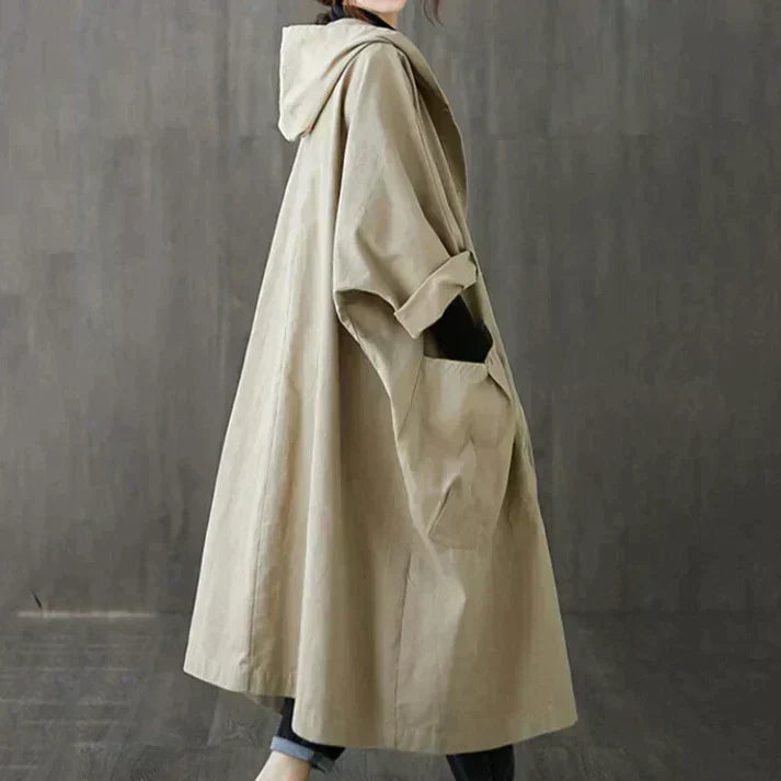 Women’s Oversized Hooded Casual Long Coat